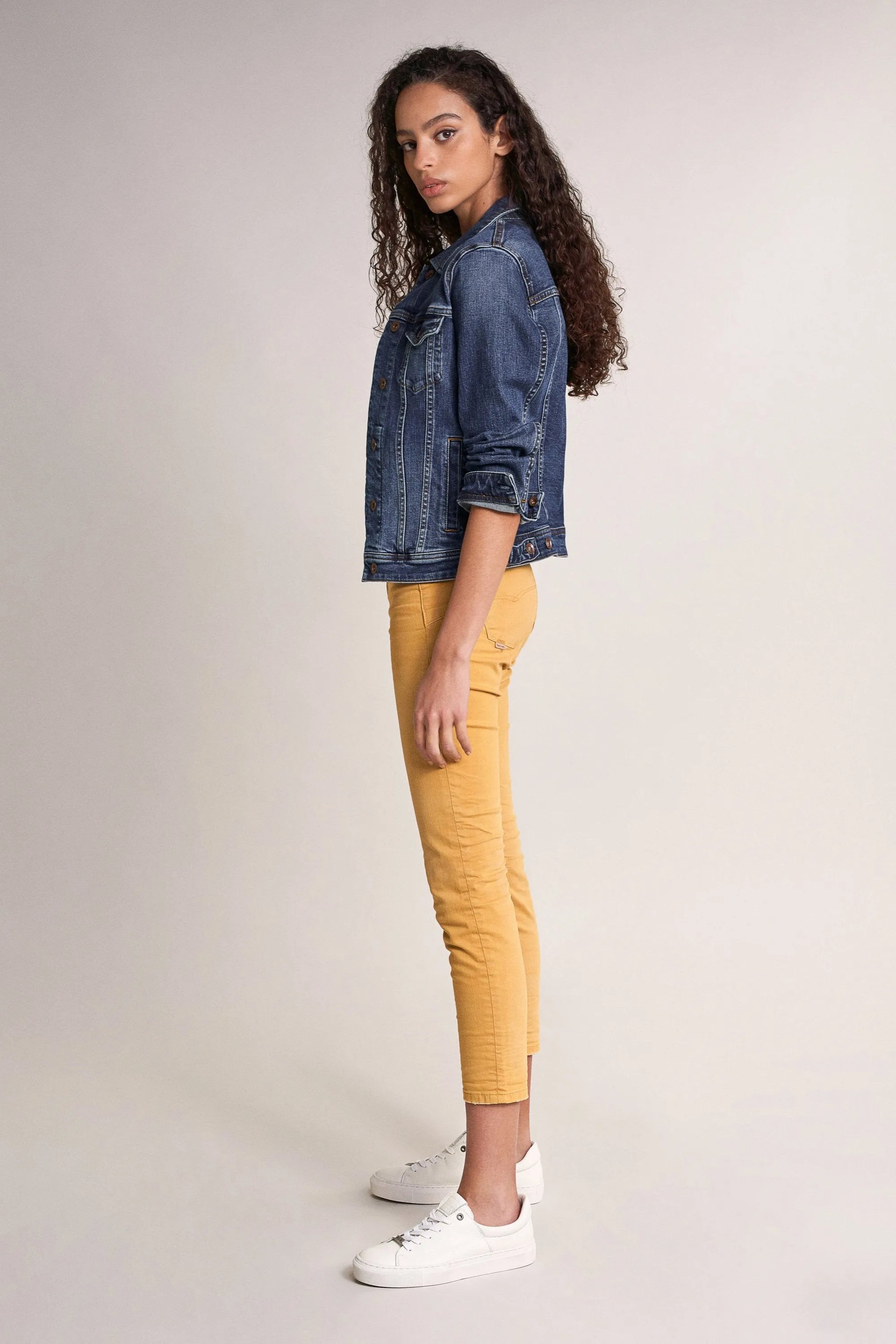 Cazadora vaquera slim fit - ECRU