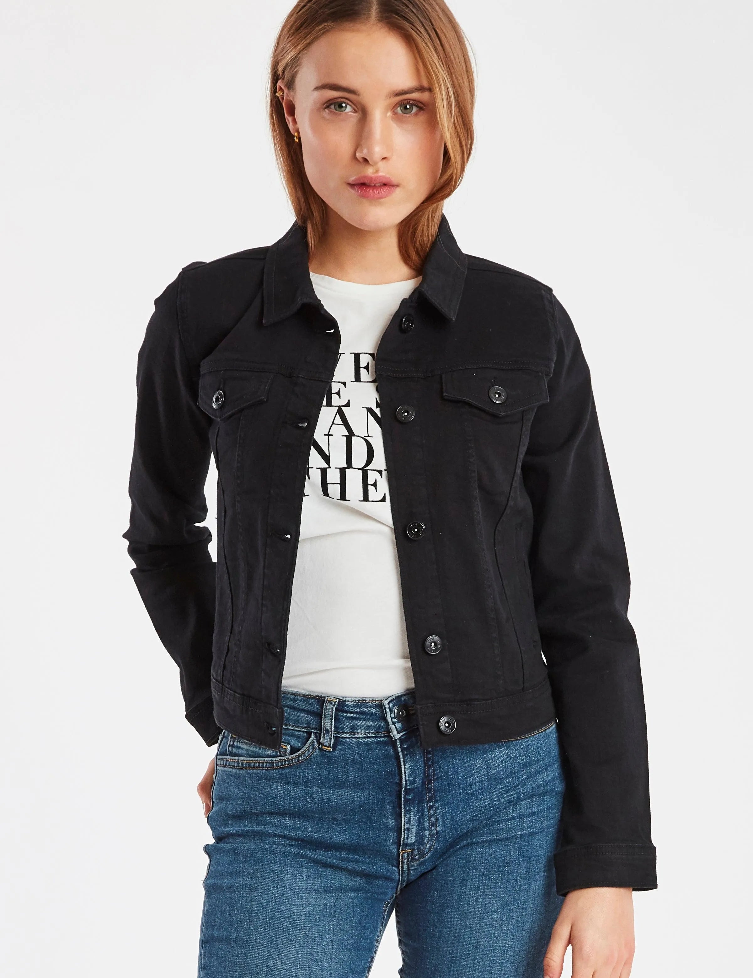 Cazadora Vaquera Stampe - ECRU