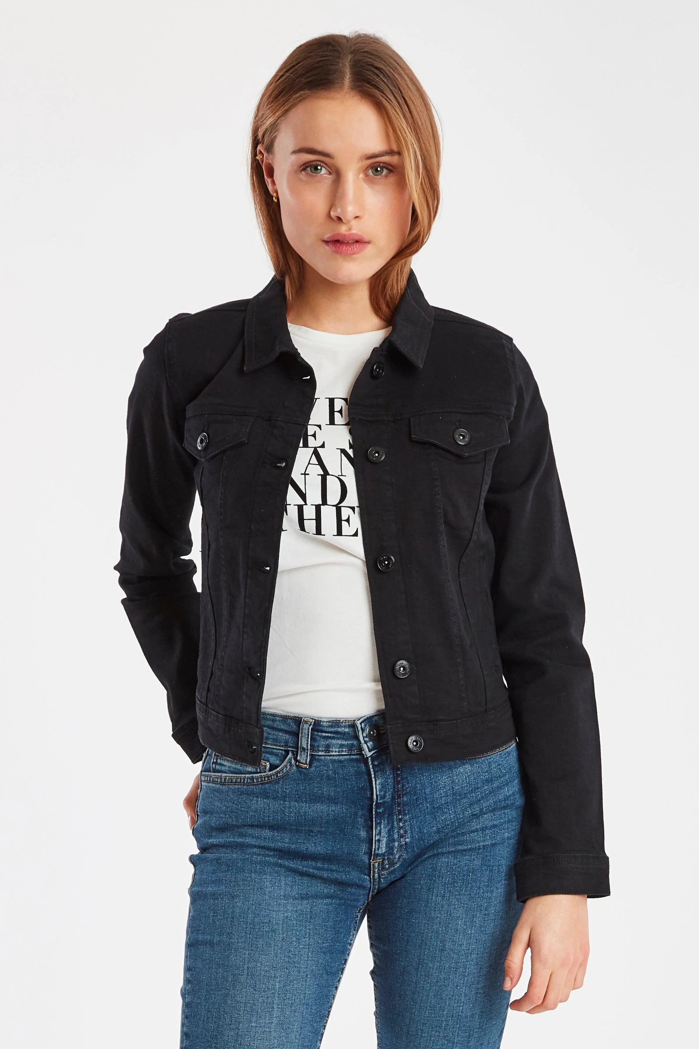 Cazadora Vaquera Stampe - ECRU