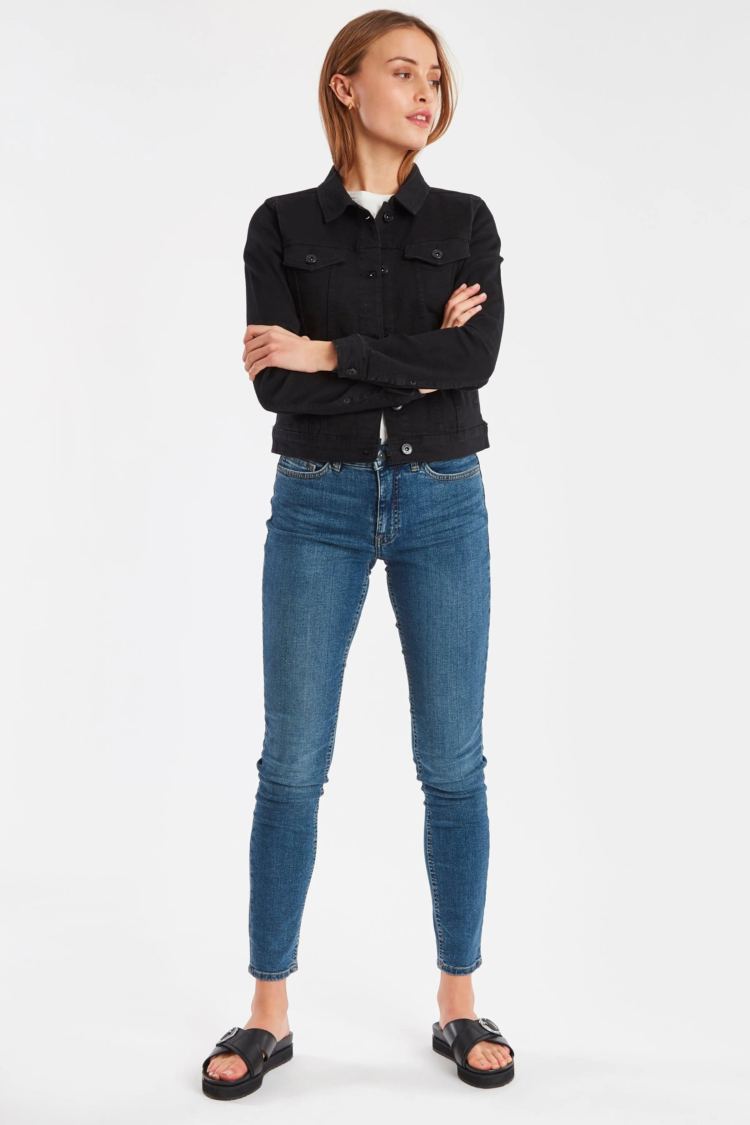 Cazadora Vaquera Stampe - ECRU