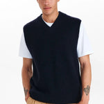 Chaleco Akkarsten Dark Navy - ECRU