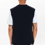 Chaleco Akkarsten Dark Navy - ECRU