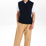 Chaleco Akkarsten Dark Navy - ECRU