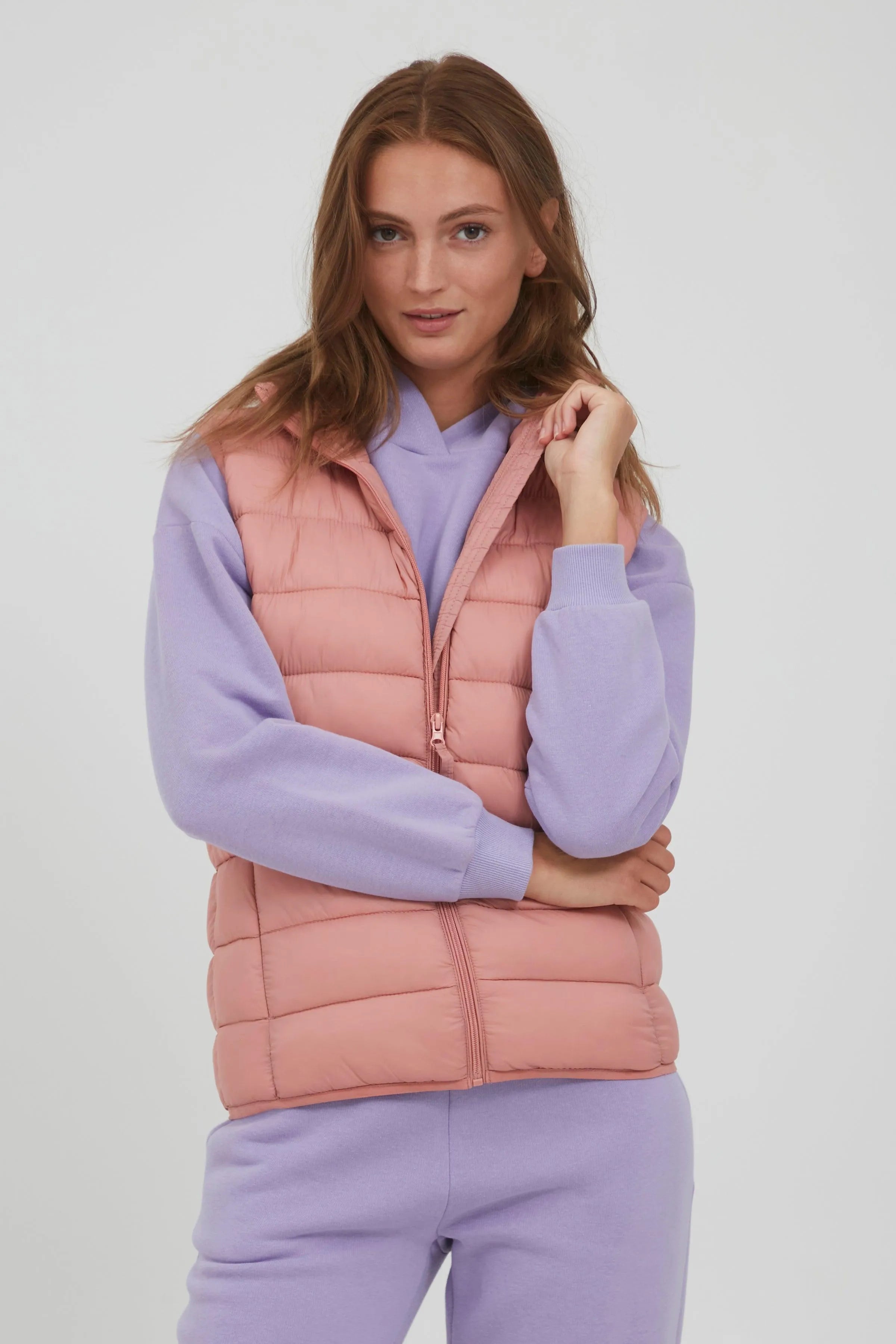 Chaleco Belena Old Rose - ECRU