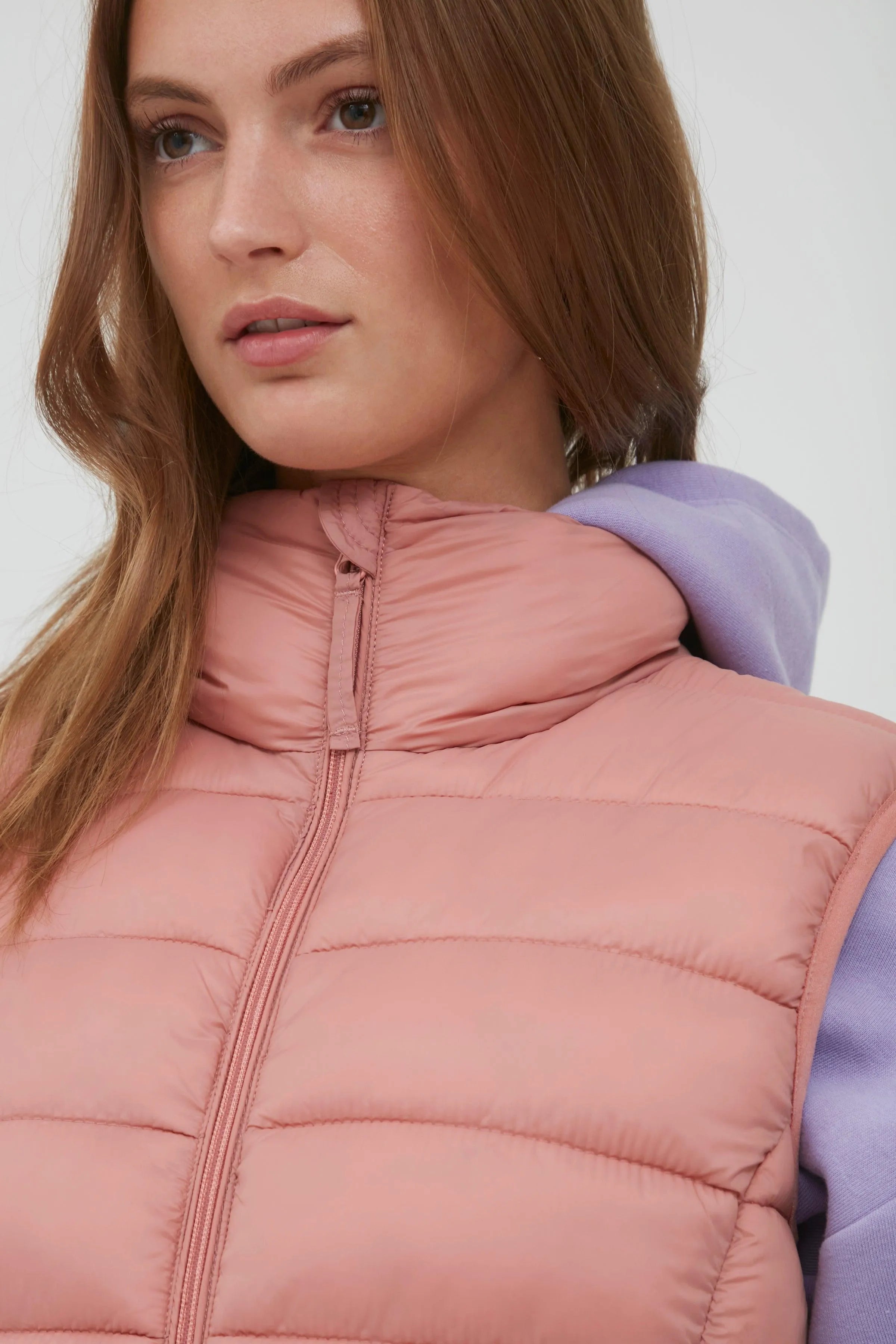 Chaleco Belena Old Rose - ECRU