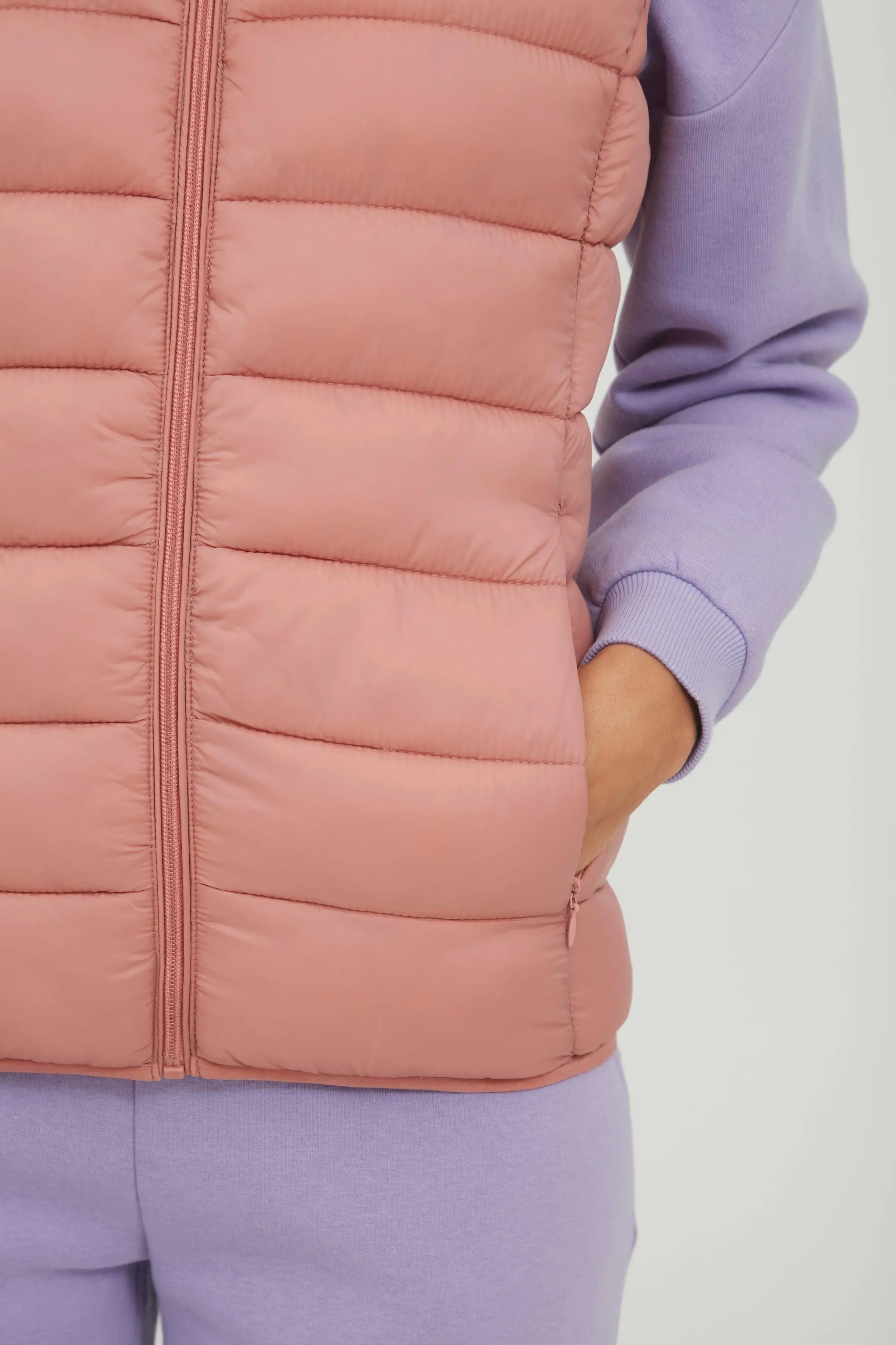 Chaleco Belena Old Rose - ECRU