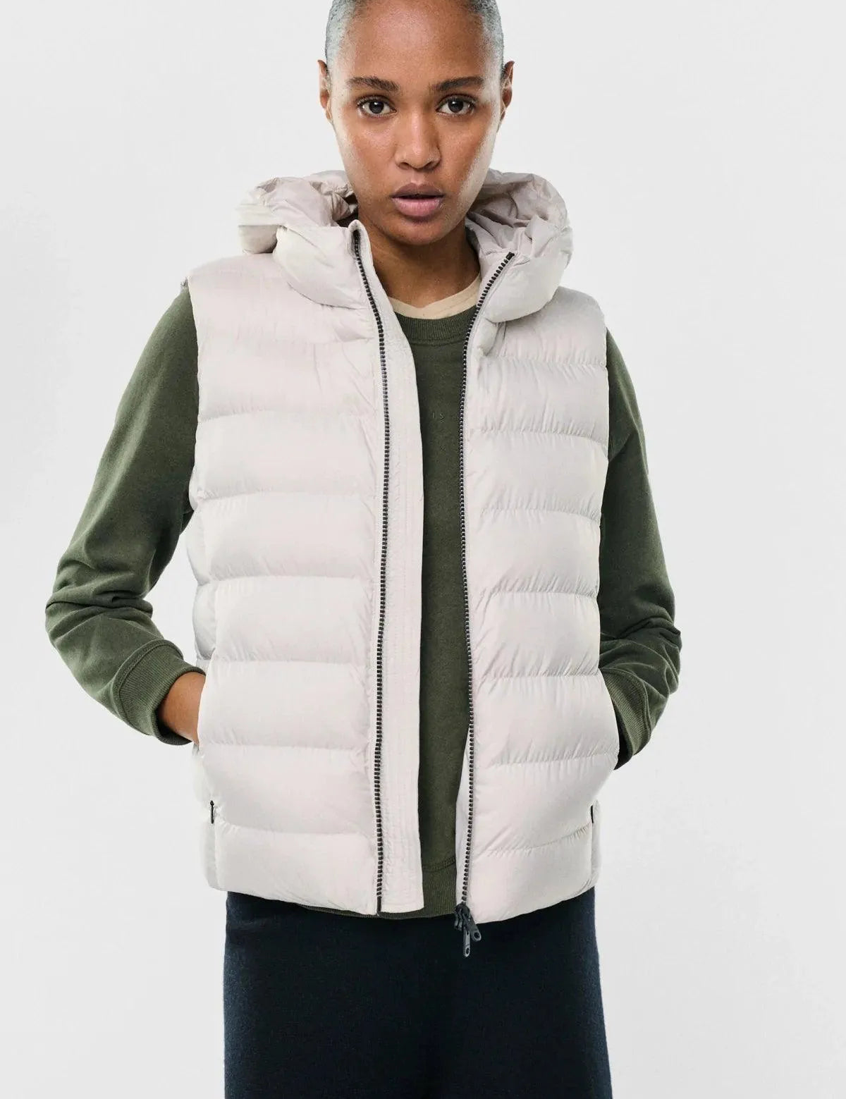 Chaleco Mount Washed Stone - ECRU