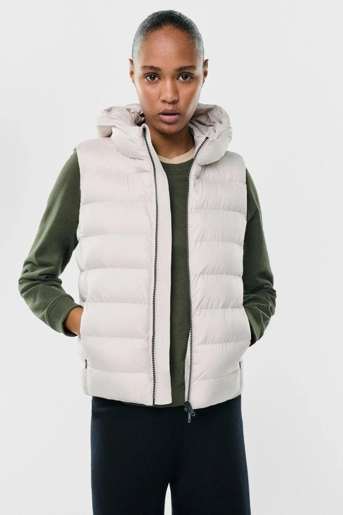 Chaleco Mount Washed Stone - ECRU