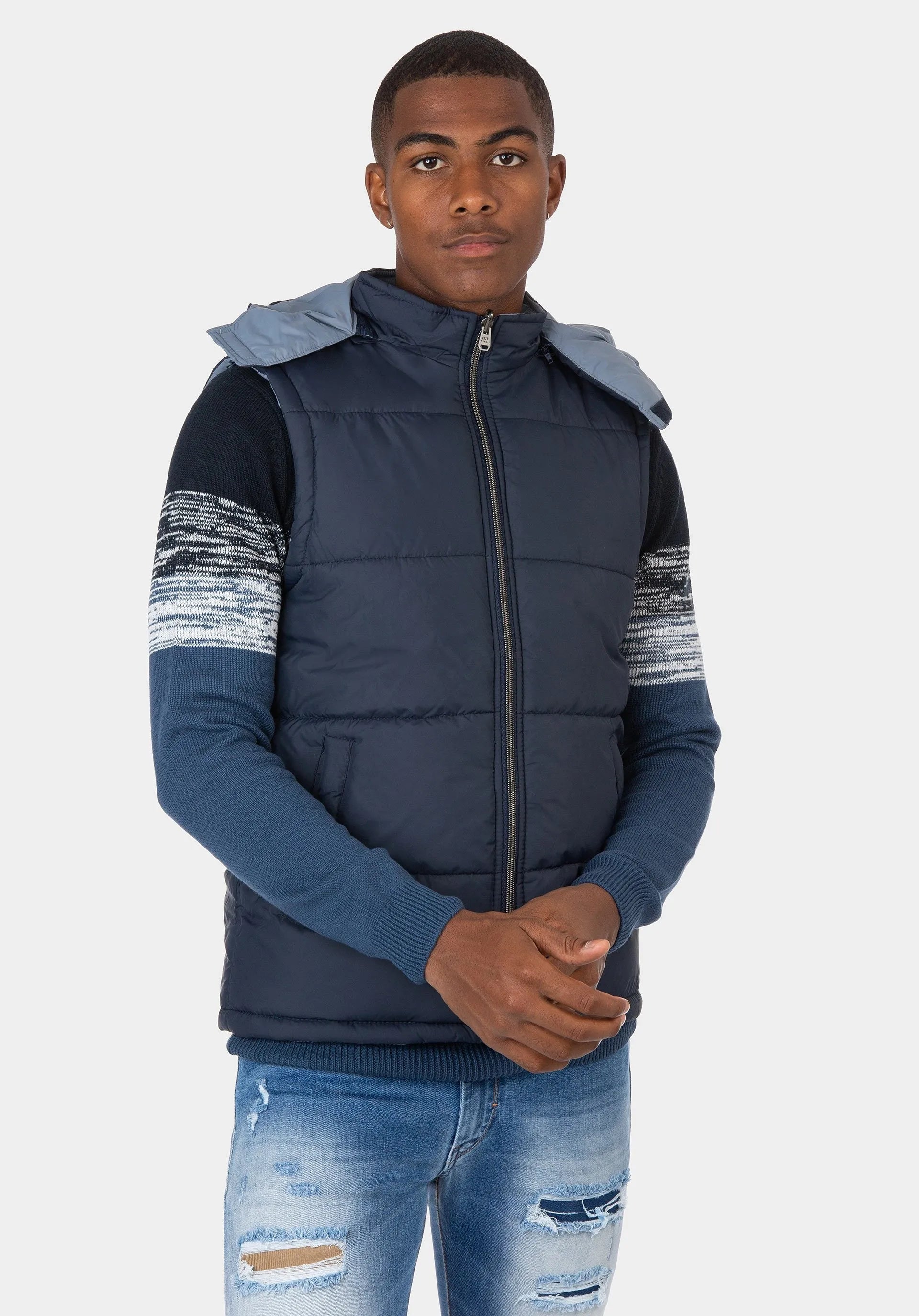 Chaleco Reversible Run - ECRU