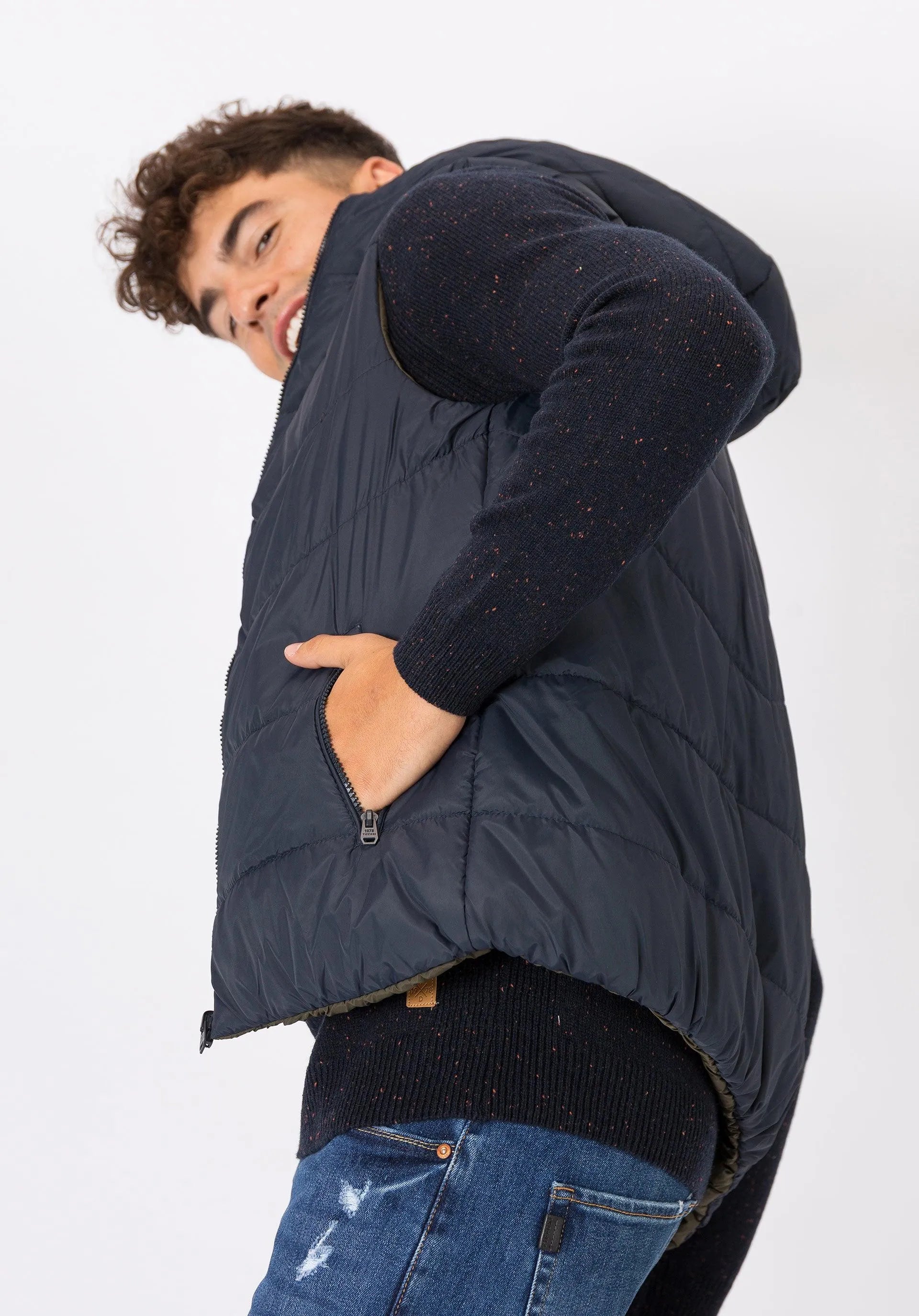 Chaleco Reversible Valley - ECRU