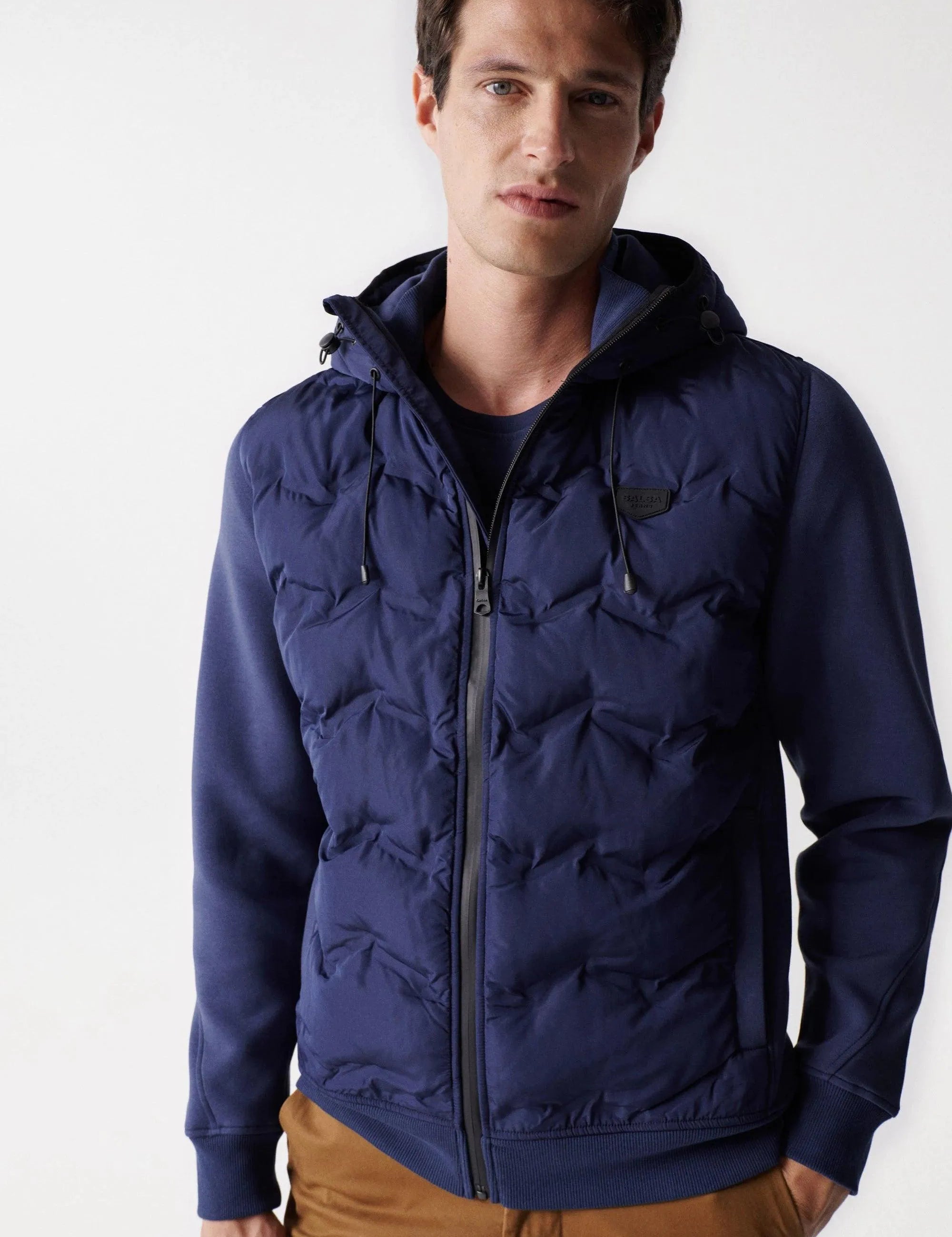 Chaqueta acolchada con capucha - ECRU