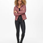 Chaqueta Acolchada ONLY Tahoe Withered Rose - ECRU