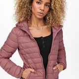 Chaqueta Acolchada ONLY Tahoe Withered Rose - ECRU