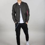 Chaqueta Alpha Industries Tipo Aviador MA-1 TT Rep Grey - ECRU