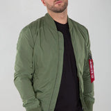 Chaqueta Alpha Industries Tipo Aviador MA-1 TT Sage Green - ECRU