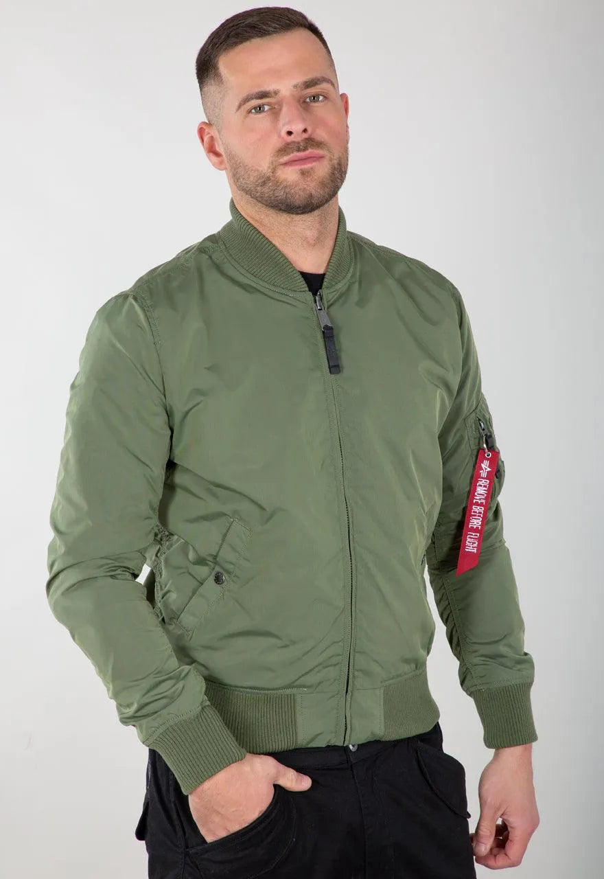 Chaqueta Alpha Industries Tipo Aviador MA-1 TT Sage Green - ECRU