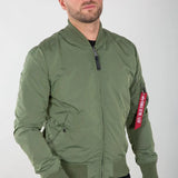 Chaqueta Alpha Industries Tipo Aviador MA-1 TT Sage Green - ECRU