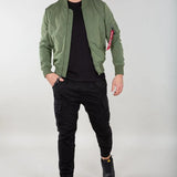 Chaqueta Alpha Industries Tipo Aviador MA-1 TT Sage Green - ECRU