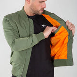 Chaqueta Alpha Industries Tipo Aviador MA-1 TT Sage Green - ECRU