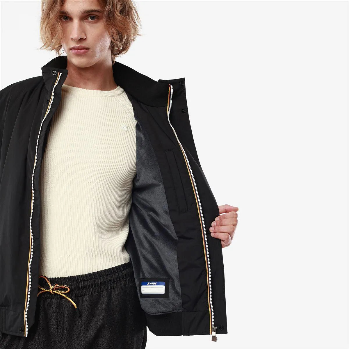 Chaqueta Amaury Ripstop Marmotta Black Torba Blue Depht - ECRU