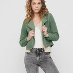 Chaqueta Biker Peach - ECRU