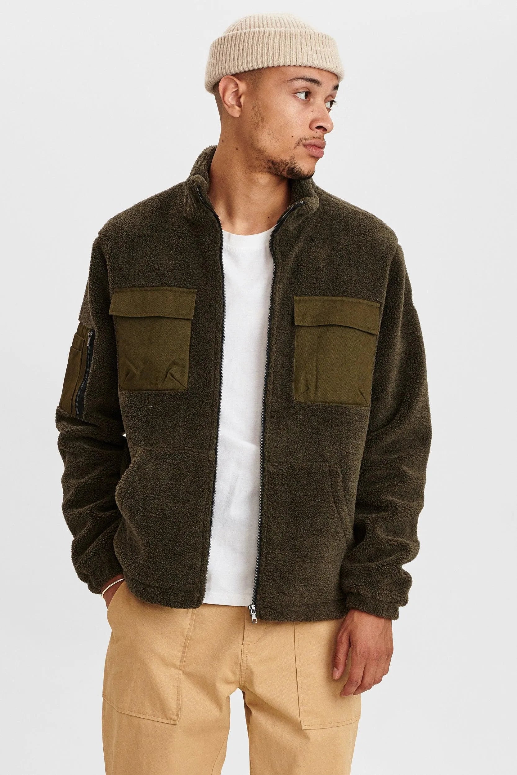 Chaqueta Bo Pile - ECRU