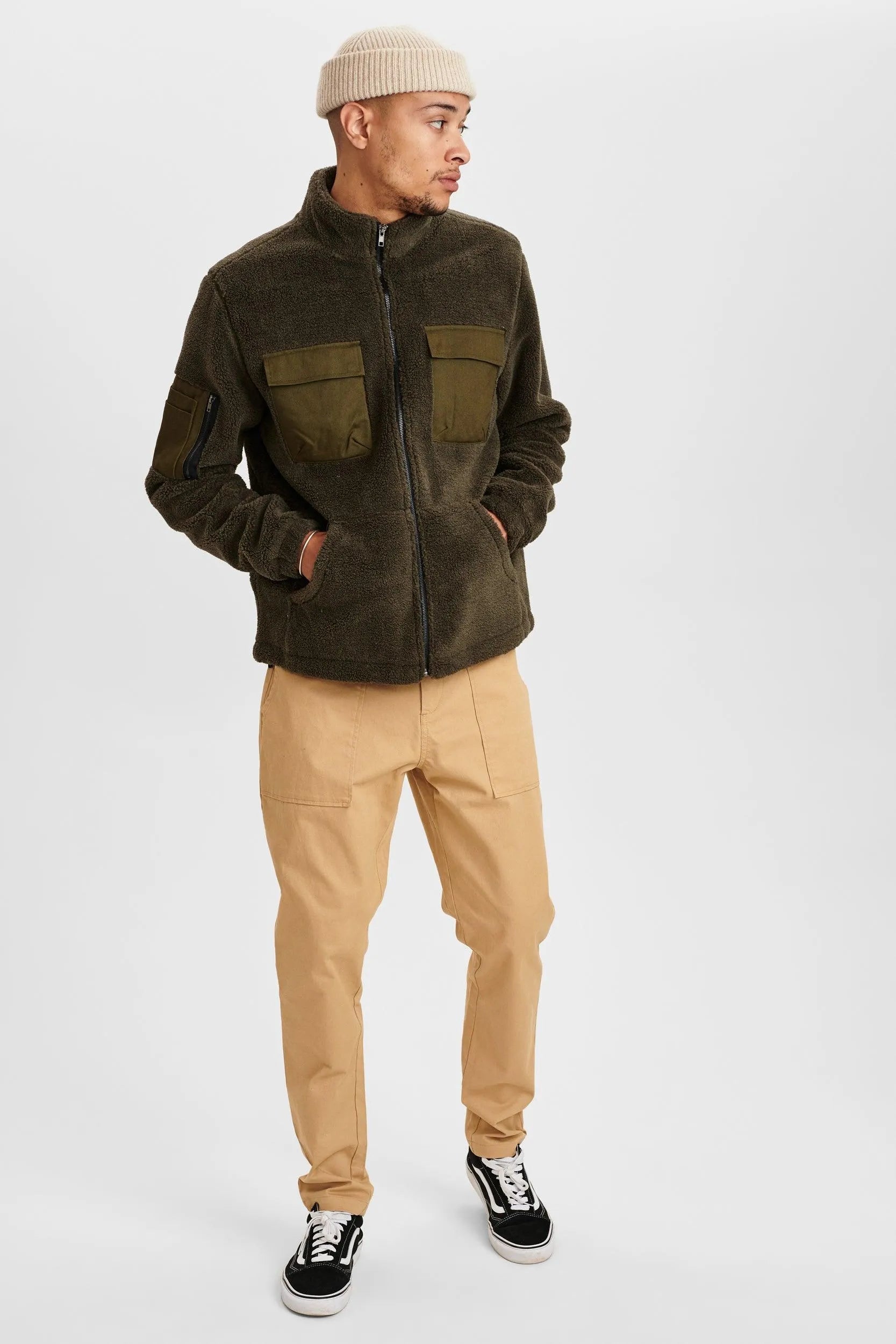 Chaqueta Bo Pile - ECRU