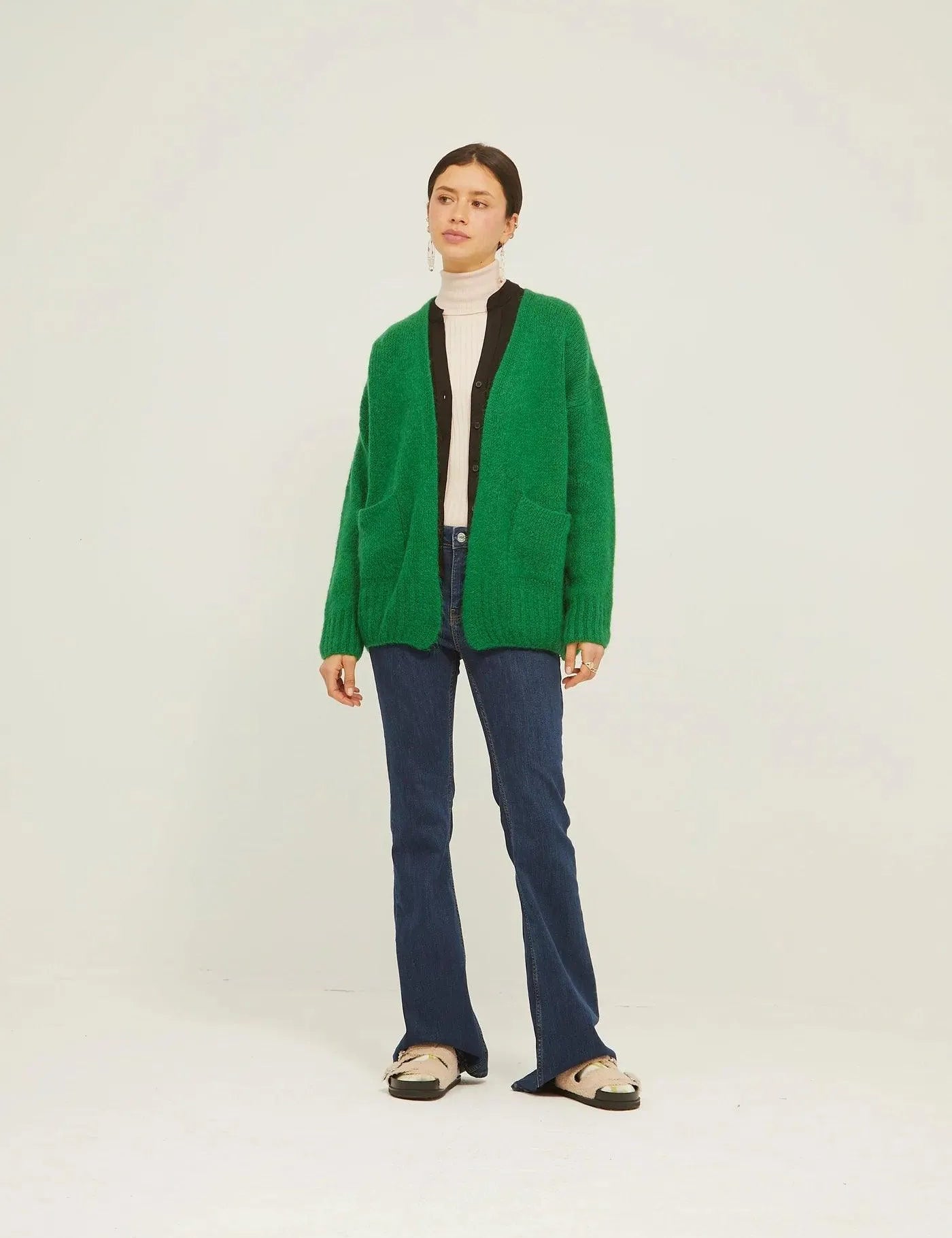 Chaqueta Cadera Lisa - ECRU