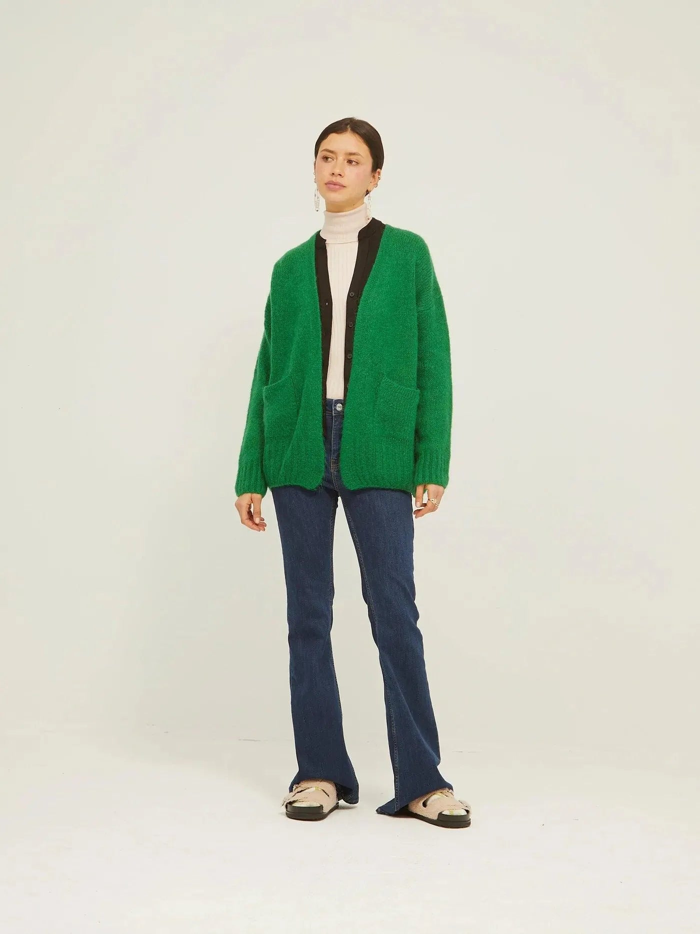 Chaqueta Cadera Lisa - ECRU