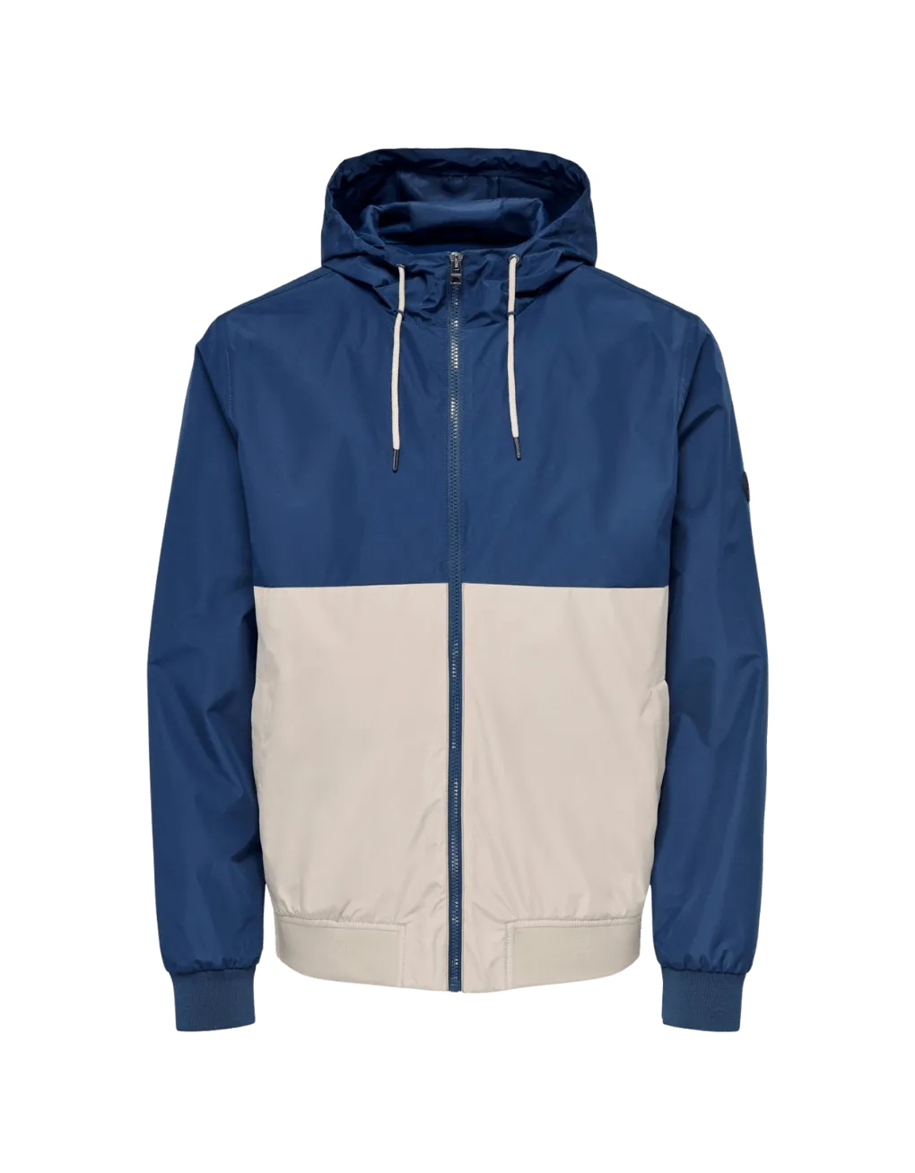 Chaqueta Con Capucha Gavin Insignia Blue - ECRU