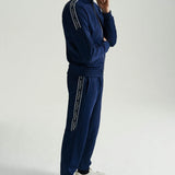 Chaqueta de chándal con cinta en las mangas - ECRU