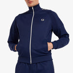 Chaqueta de chándal con cinta en las mangas - ECRU