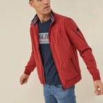 CHAQUETA DE NYLON FINO CORTAVIENTO - ECRU