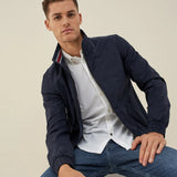 CHAQUETA DE NYLON FINO CORTAVIENTO - ECRU