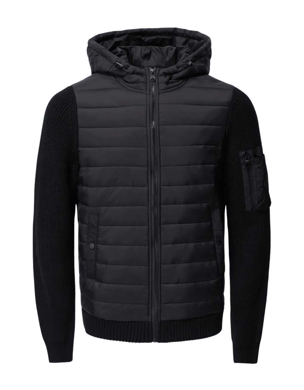 Chaqueta de punto acolchada - ECRU