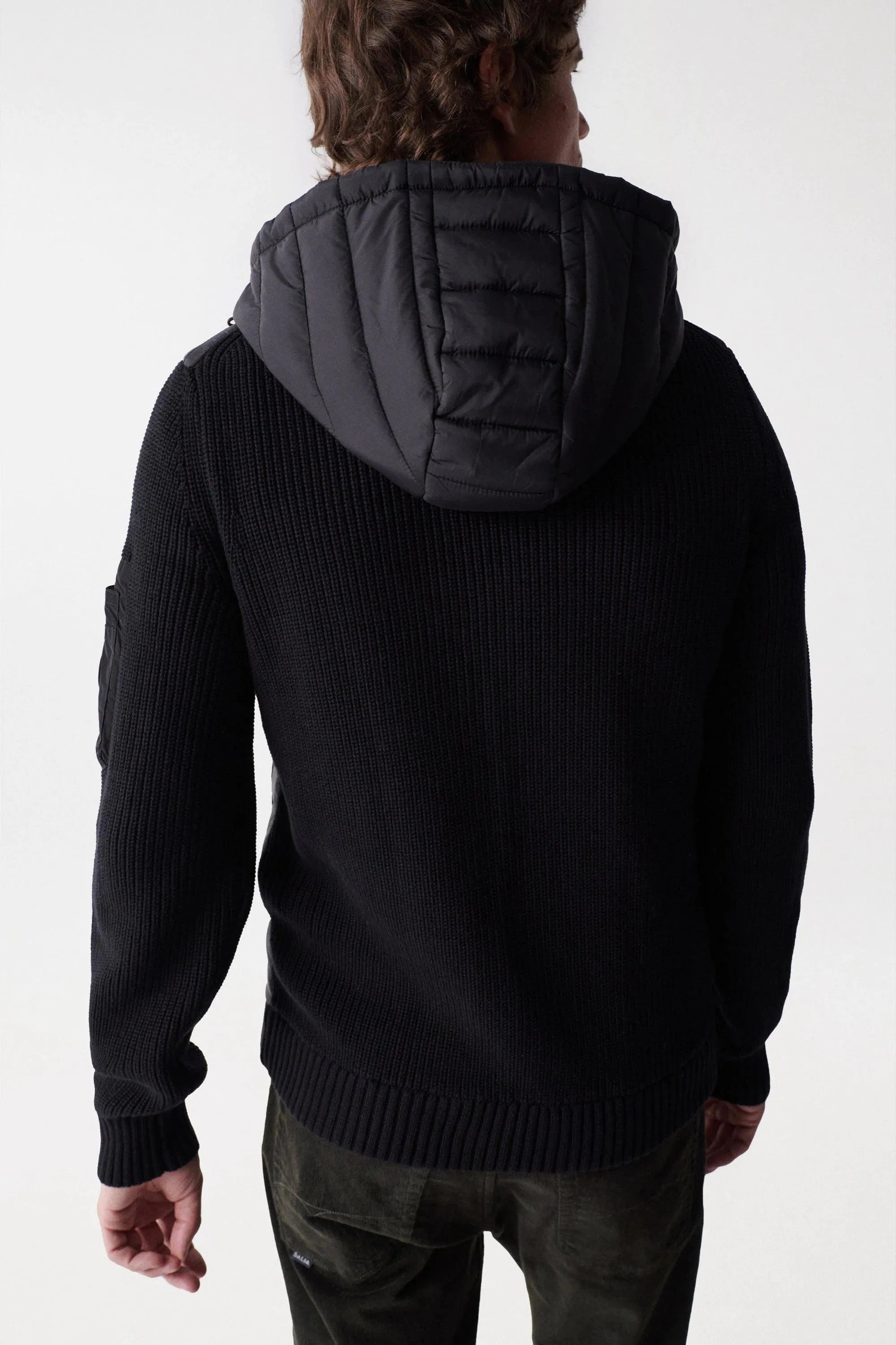 Chaqueta de punto acolchada - ECRU