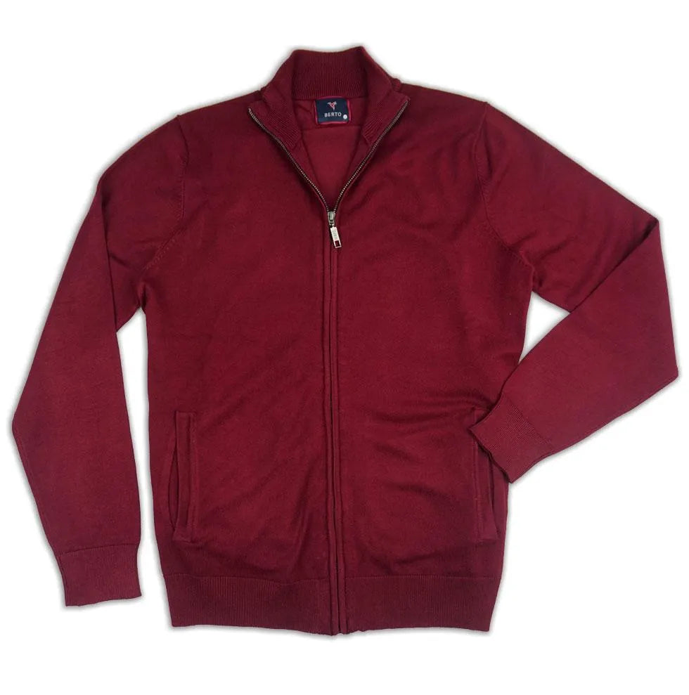 Chaqueta de punto con cremallera - ECRU