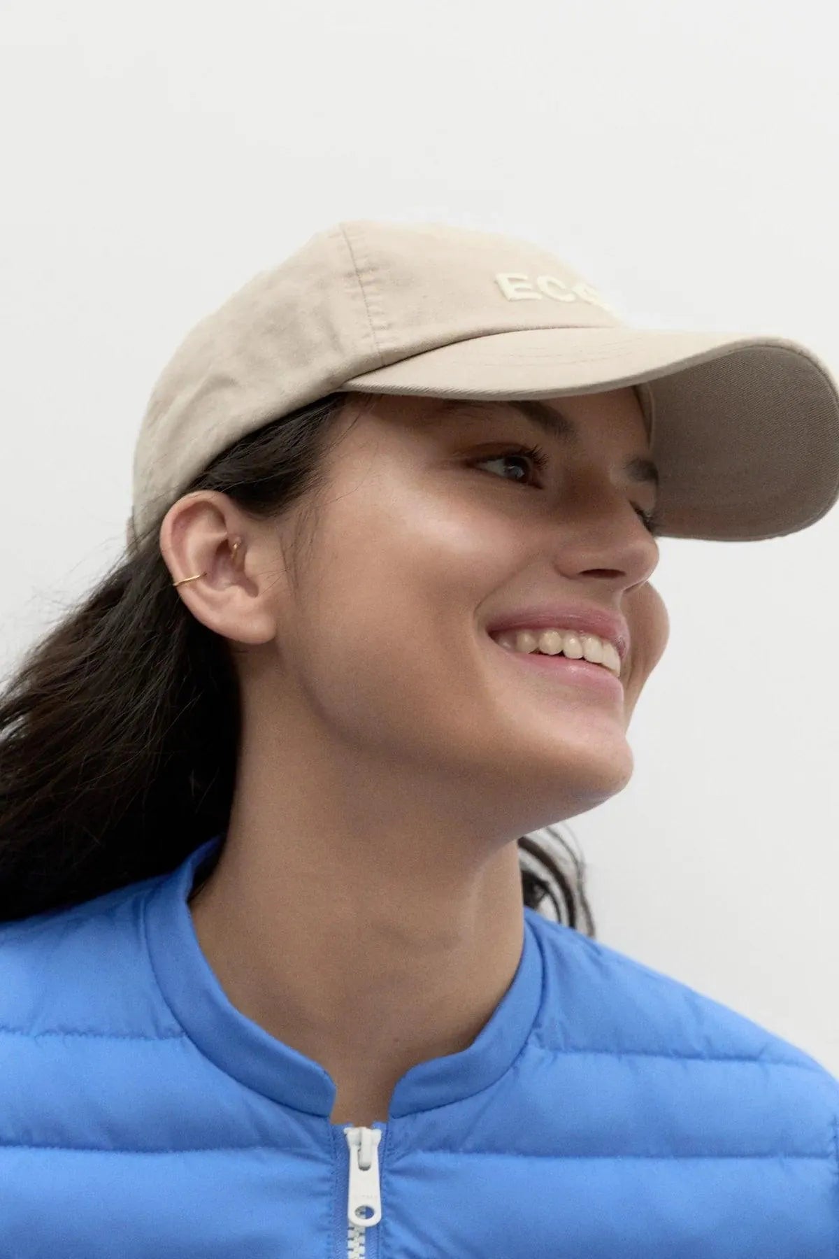 Chaqueta Ecoalf de Mujer AIA French Blue - ECRU