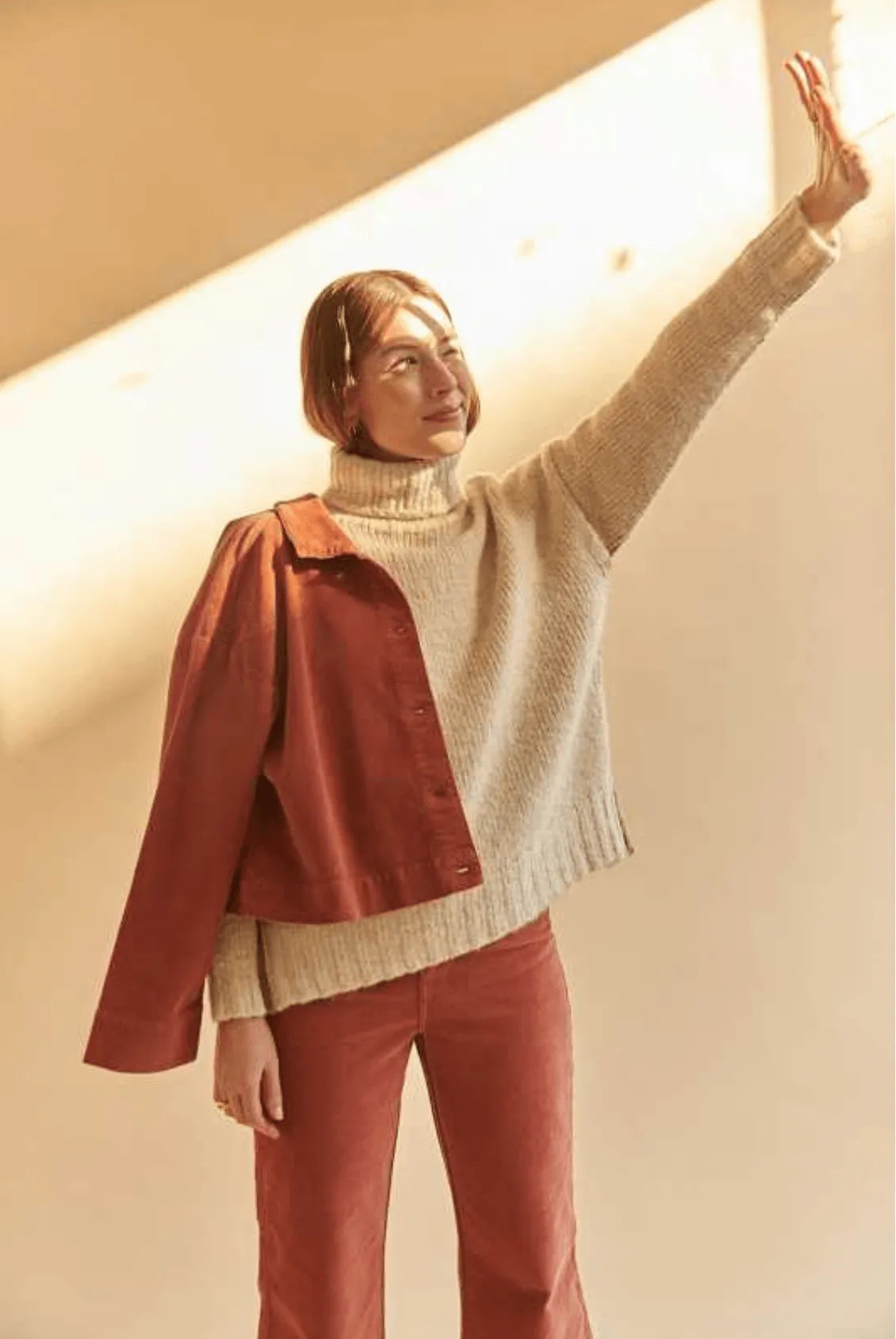 Chaqueta Granado Old Rose - ECRU