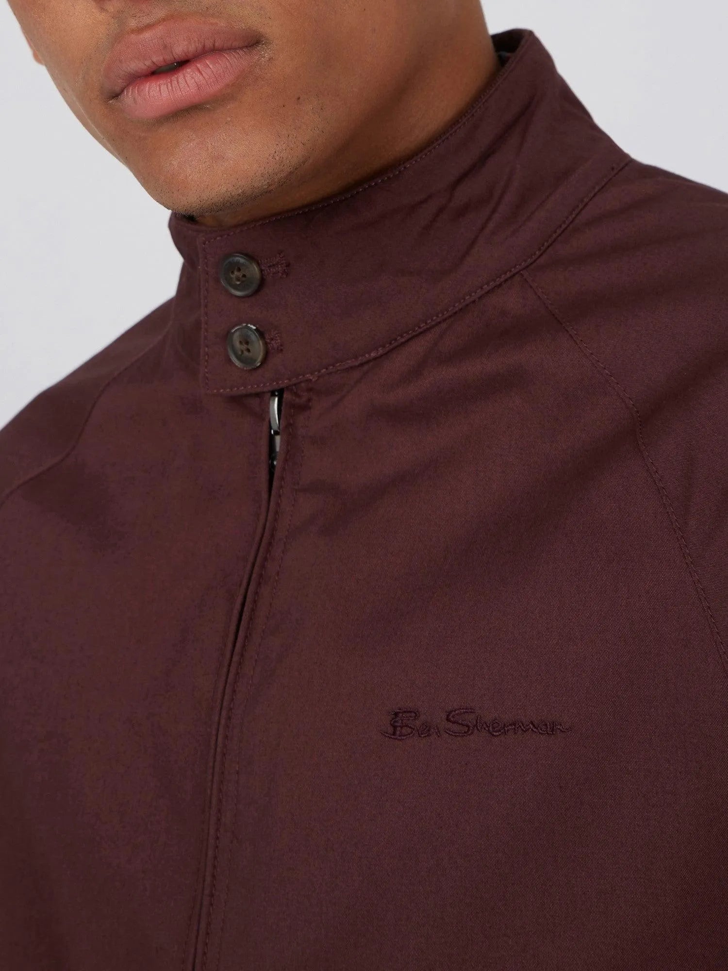 Chaqueta Harrington Signature Bordeaux - ECRU