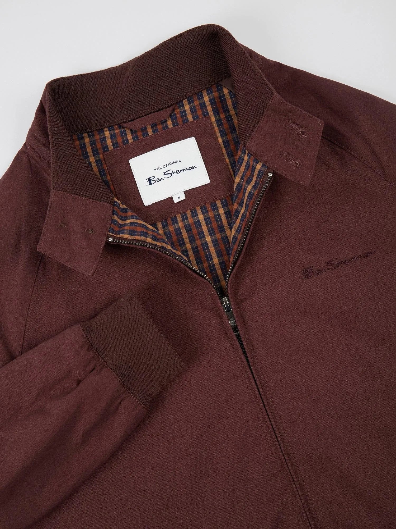 Chaqueta Harrington Signature Bordeaux - ECRU