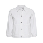 Chaqueta ICHI Vaquera Blanca Ziggy - ECRU