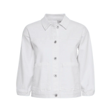 Chaqueta ICHI Vaquera Blanca Ziggy - ECRU