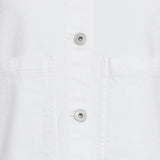 Chaqueta ICHI Vaquera Blanca Ziggy - ECRU