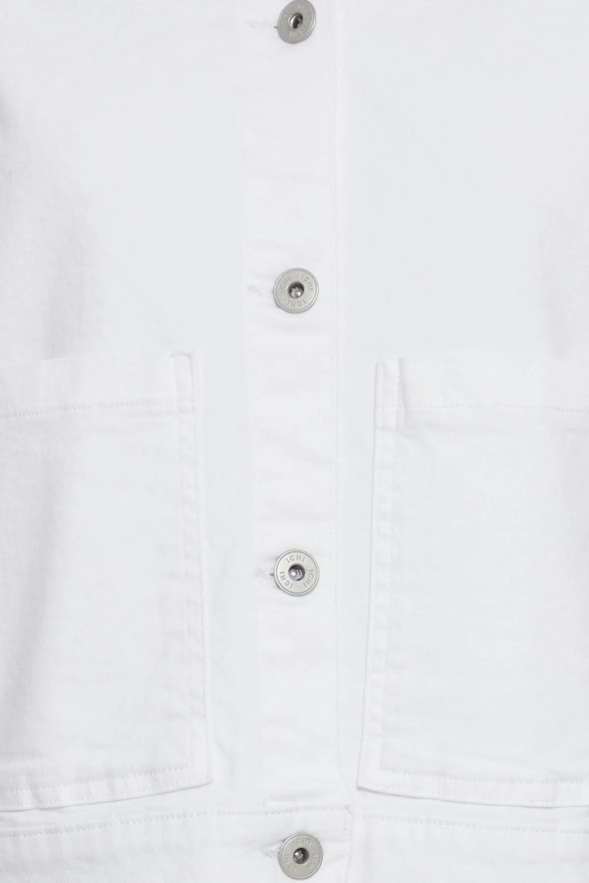 Chaqueta ICHI Vaquera Blanca Ziggy - ECRU