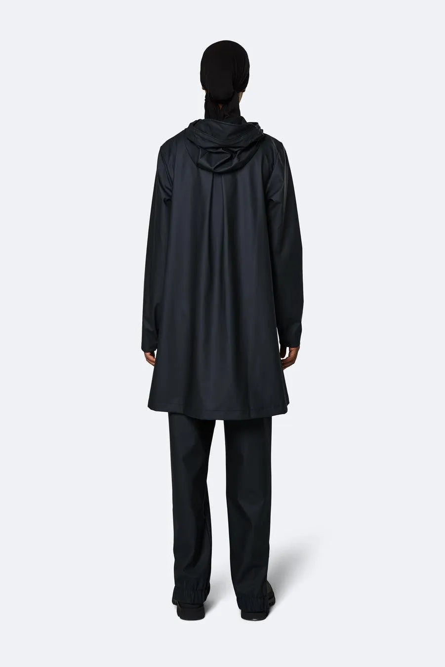 Chaqueta Impermeable A-line Black - ECRU