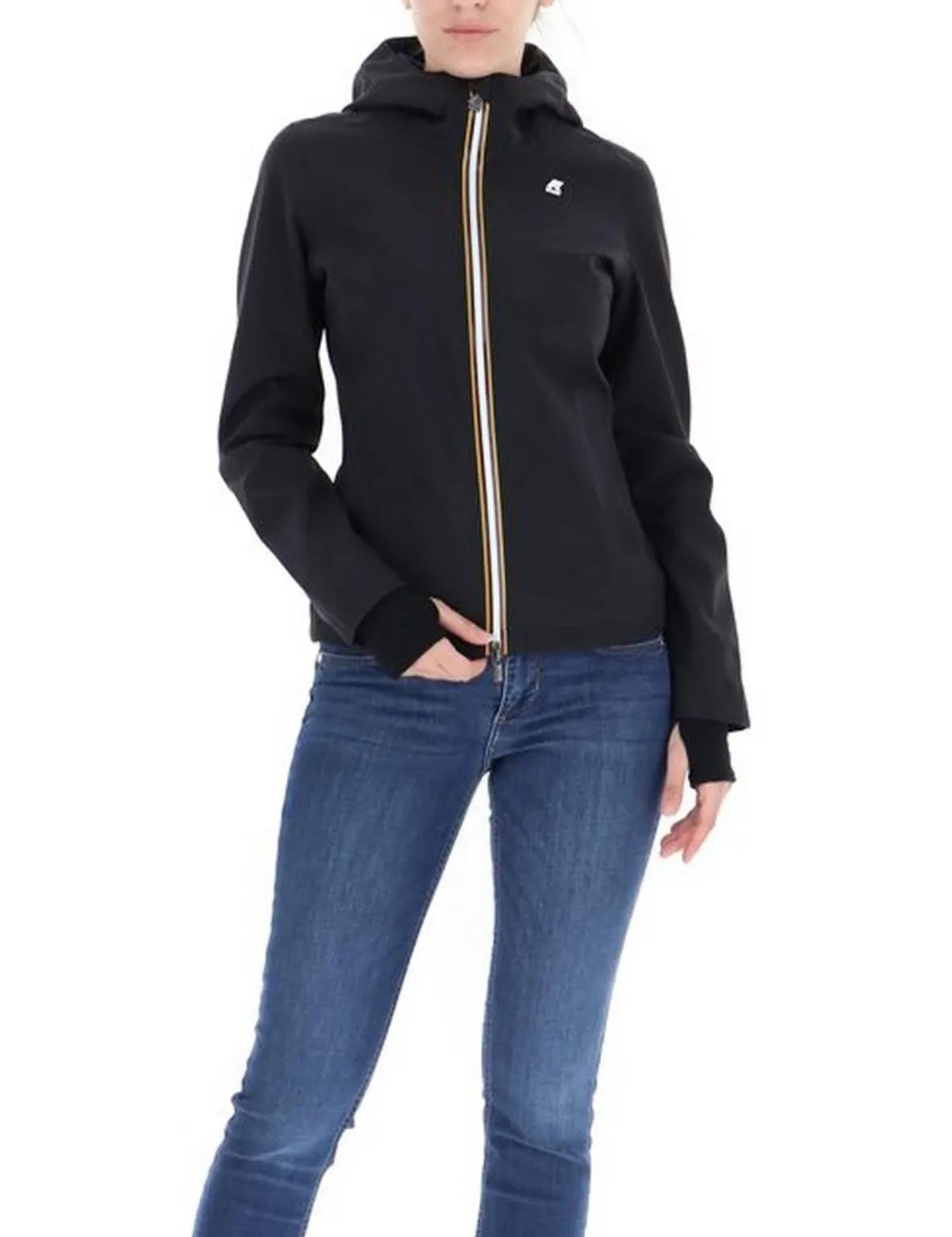 Chaqueta Impermeable Lil Bonded Black Pure Blue Maritime - ECRU