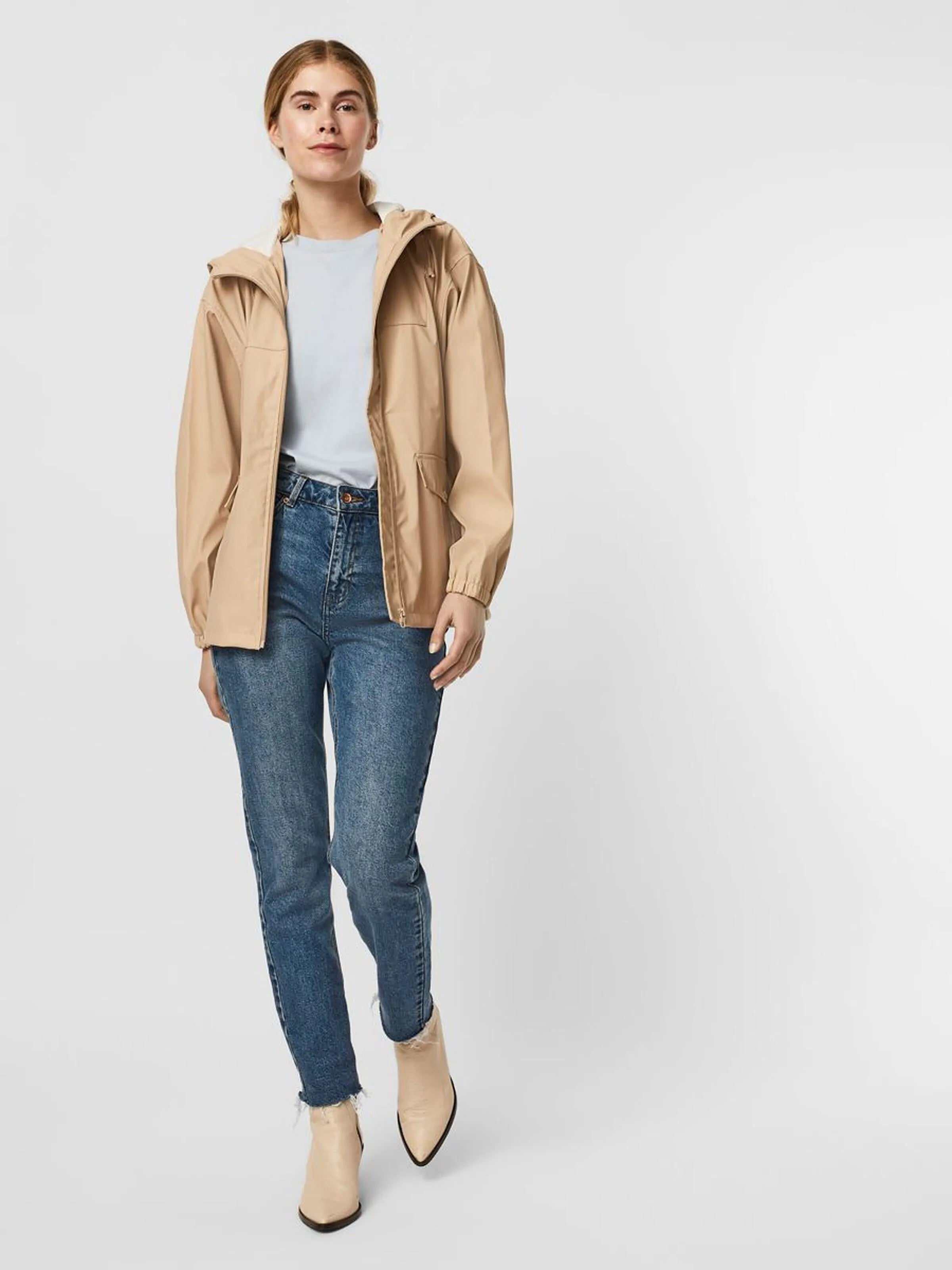 Chaqueta Impermeable Shady Holly - ECRU