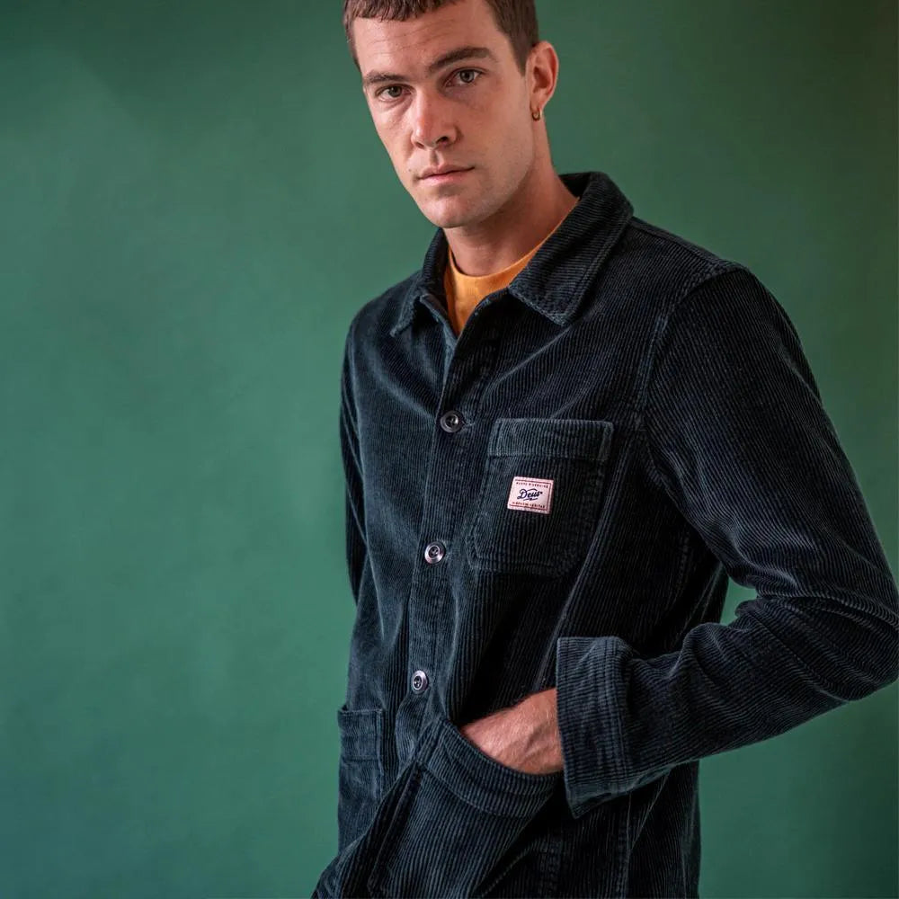Chaqueta Jonah Cord Chore Jasper Green - ECRU