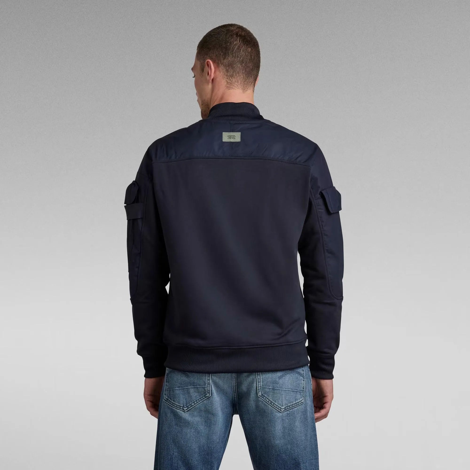 Chaqueta Mixed Cargo Bomber - ECRU